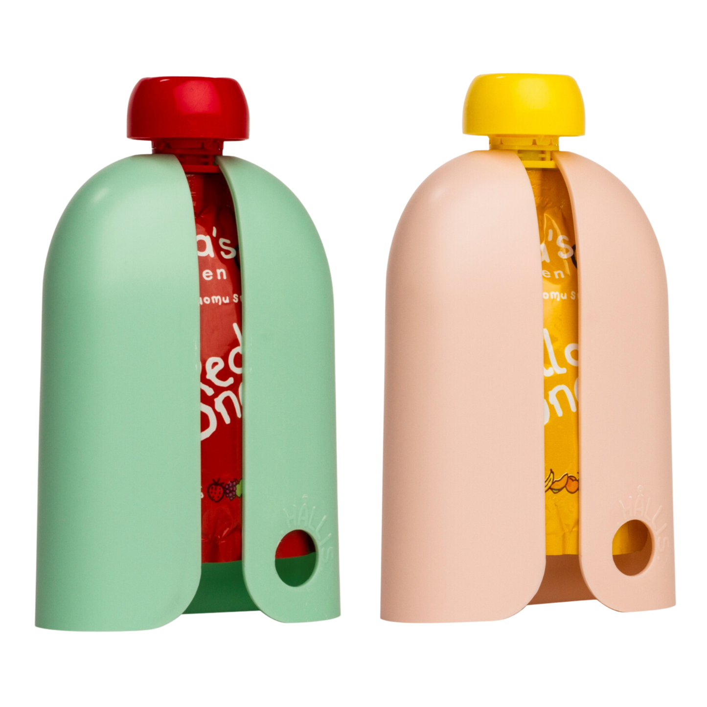 Kindertrekk™ The Swedish Squeeze Pouch Holder - 2pack | The Baby Product You Didn't Know You were Missing | Enjoy a Snack on The Go | No More Messy Clean-ups | Fits Most Squeeze Pouches | Age 9month+
